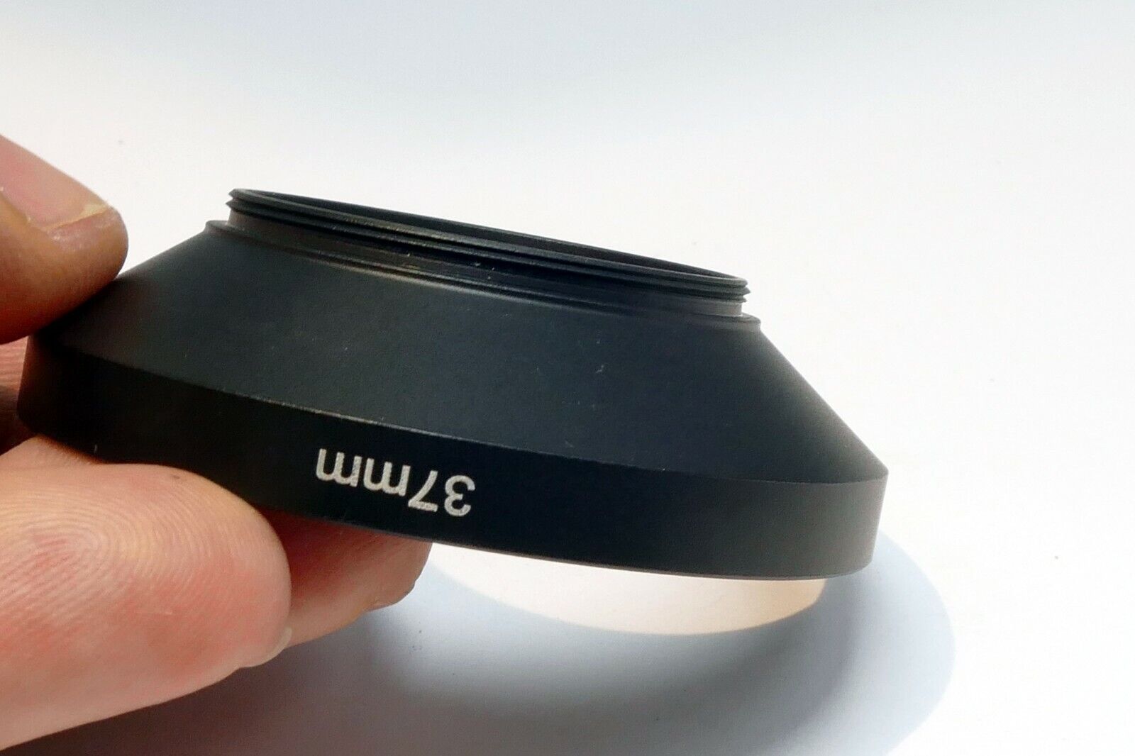 37mm Lens Hood Shade screw in metal  black wide angle