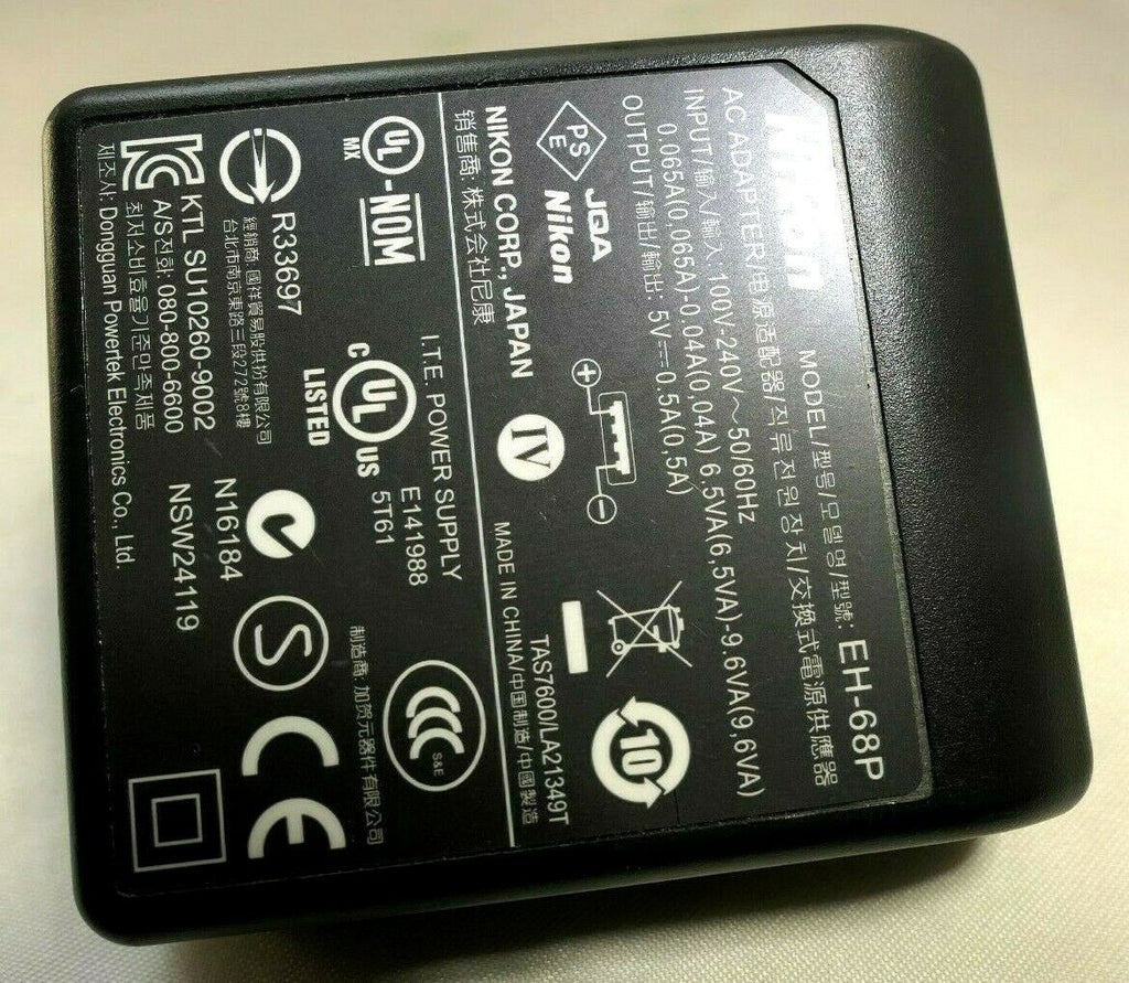Nikon EH-68P AC USB battery charger adapter for Coolpix cameras Genuine Original