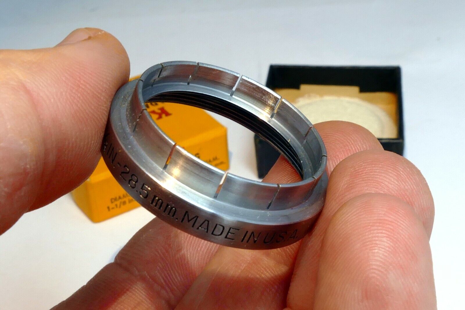 Kodak series V 5 Adapter ring with 1  1/8" 28.5mm retainer ring Filter Holder