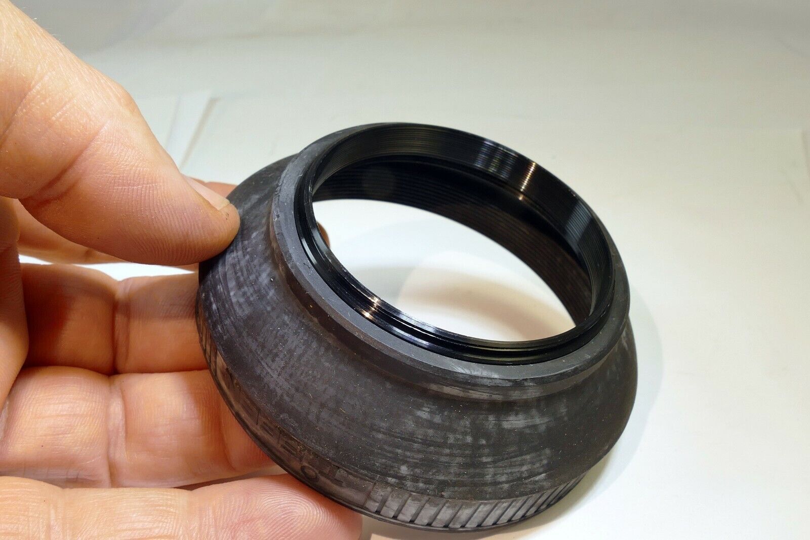 Tiffen 55mm Lens Rubber collapsible Hood shade vintage