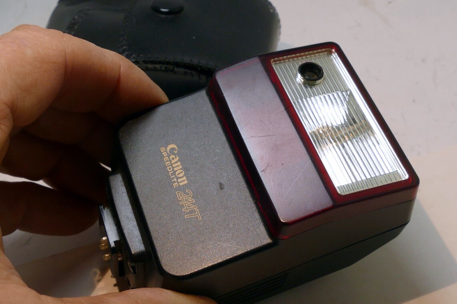 Canon 244T FD Speedlight Shoe Mount Flash - tested ,  works good
