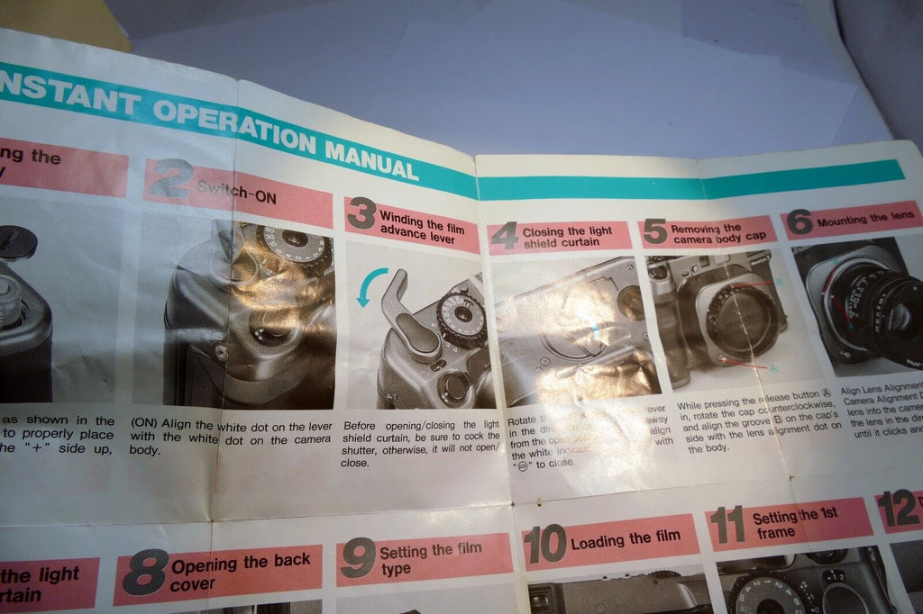 Mamiya 7 HANDY POCKET MANUAL (QUICK GUIDE)  Concise short English EN camera