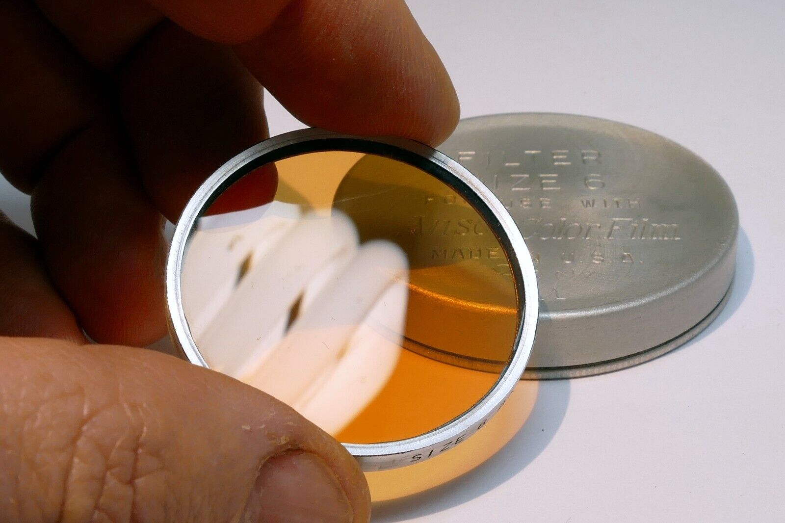 Ansco  series 6 VI Conversion No. 11 amber  Filter drop in type