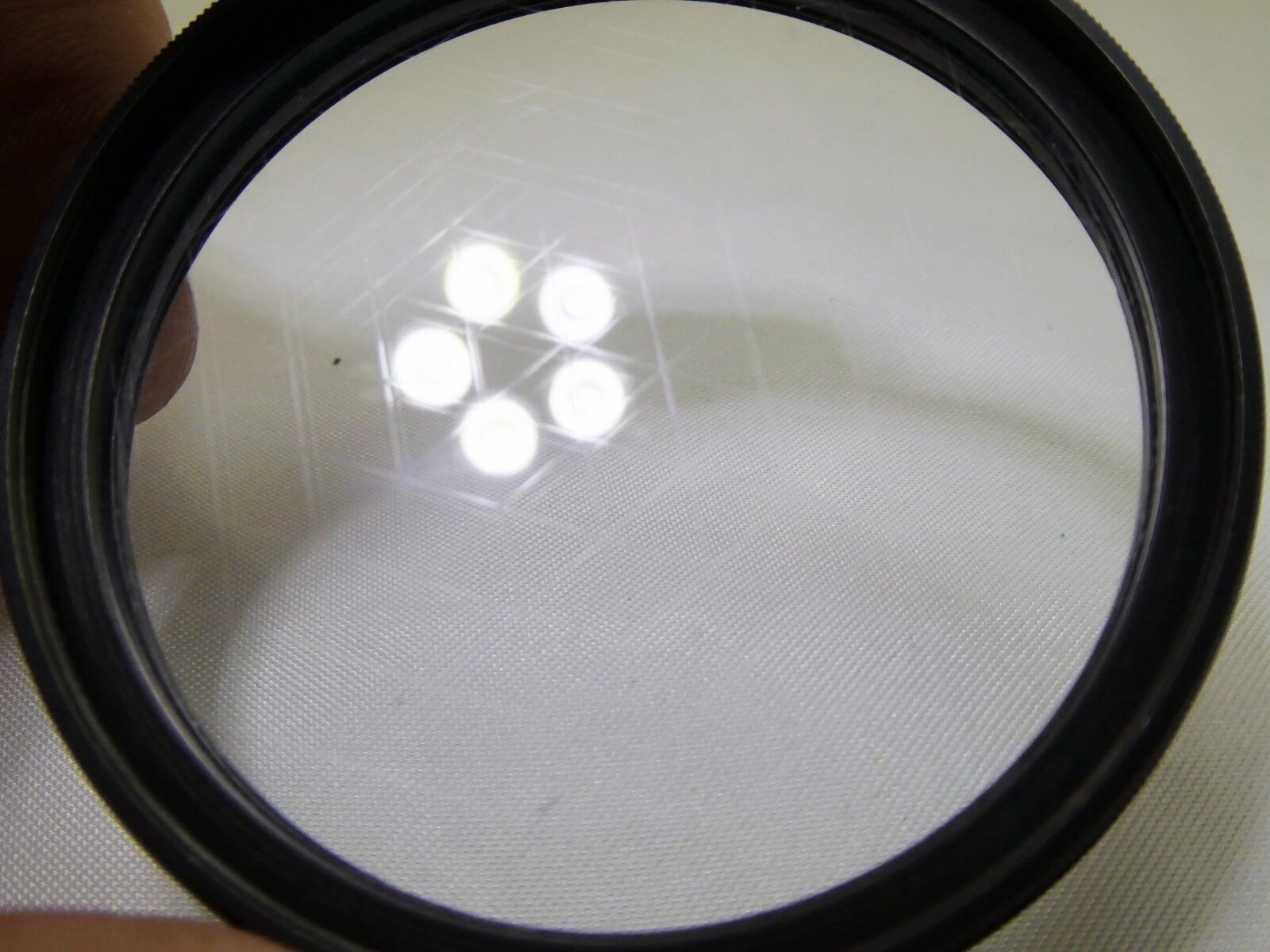 Adjustable angle 6 Star Cross Screen CS 55mm Lens Filter  rotating rim