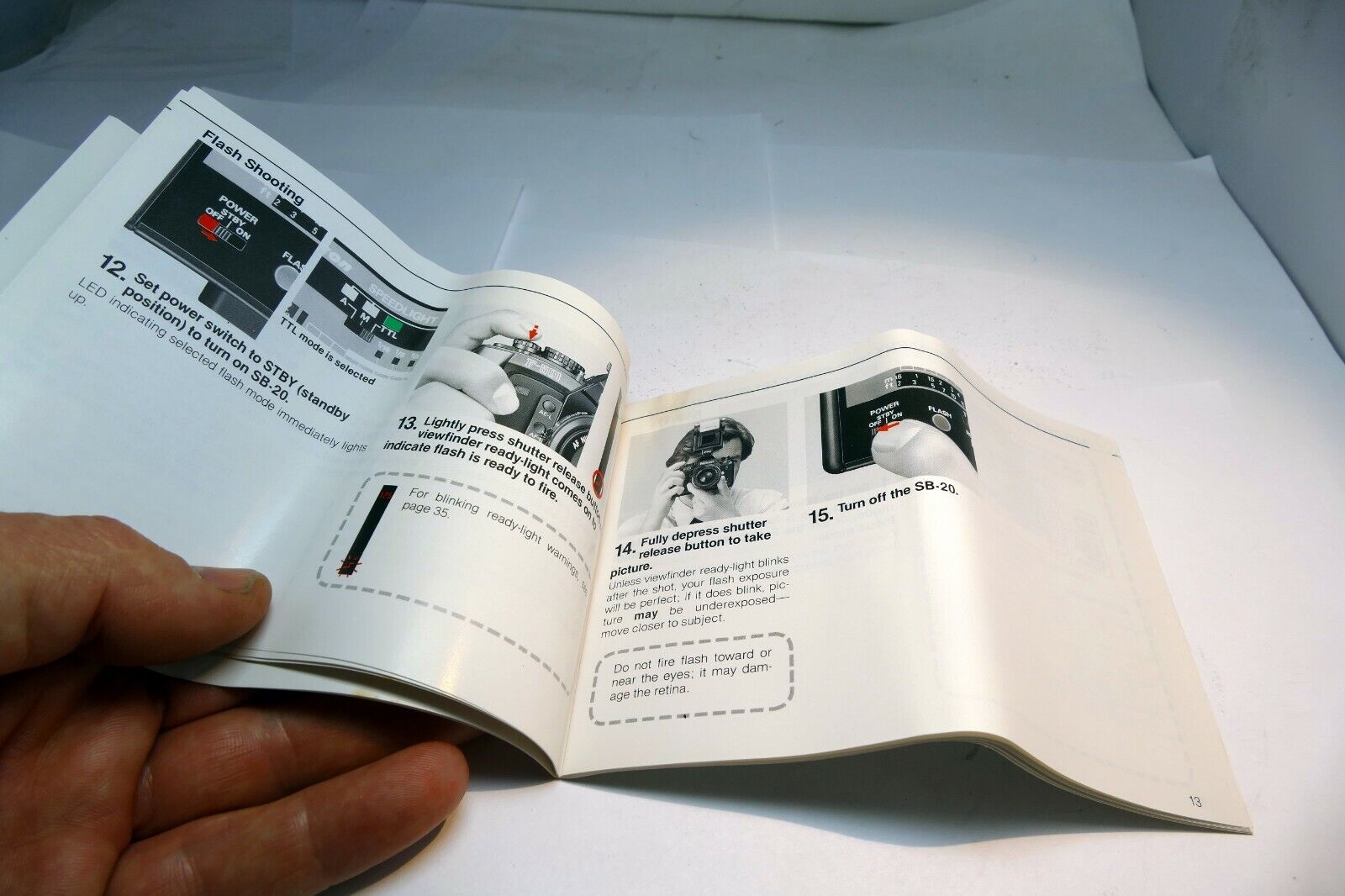 Nikon SB-20 Autofocus Speedlight Flash  Instruction Manual Guide (EN)
