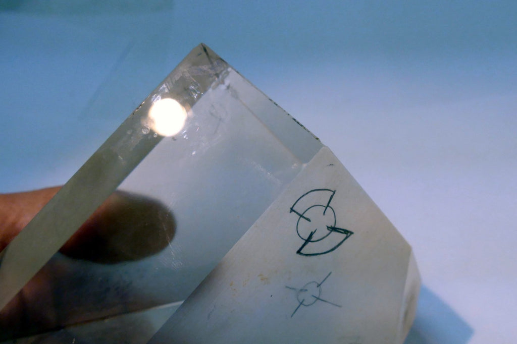 OPTICAL GLASS PRISM OPTICS  laser 4X5" large