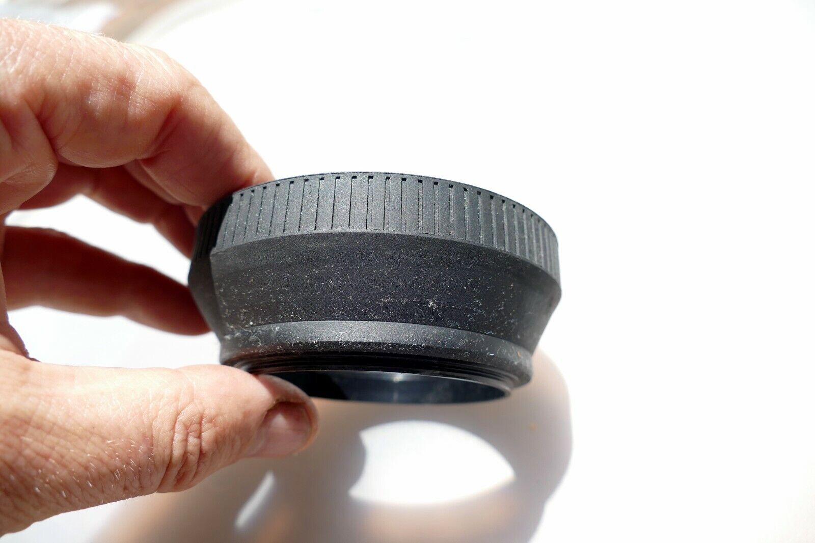 67mm Lens Rubber Hood shade double threaded for  telephoto zoom