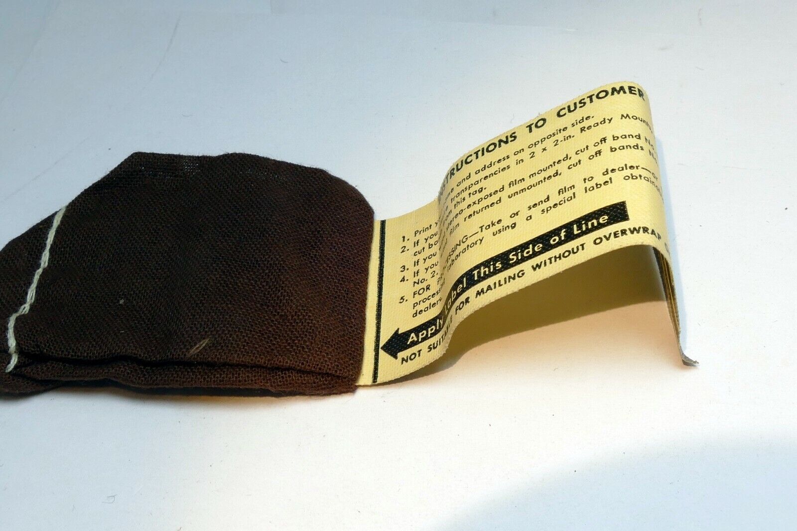 Soft case for film processing vintage 1960's