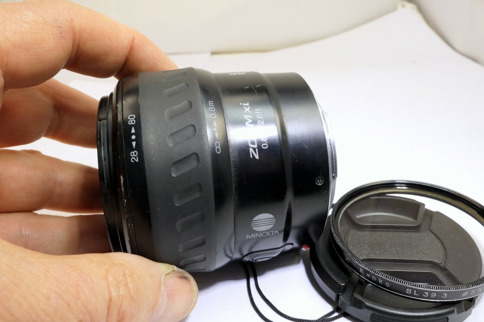 Konica Minolta AF XI 28-80mm f4-5.6 Xi Lens w/ aperture stuck needs repair AS IS