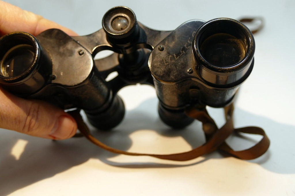 SOM  BERTHIOT BINOCULARS Made in FRANCE  8 X A Tarpey case WW I