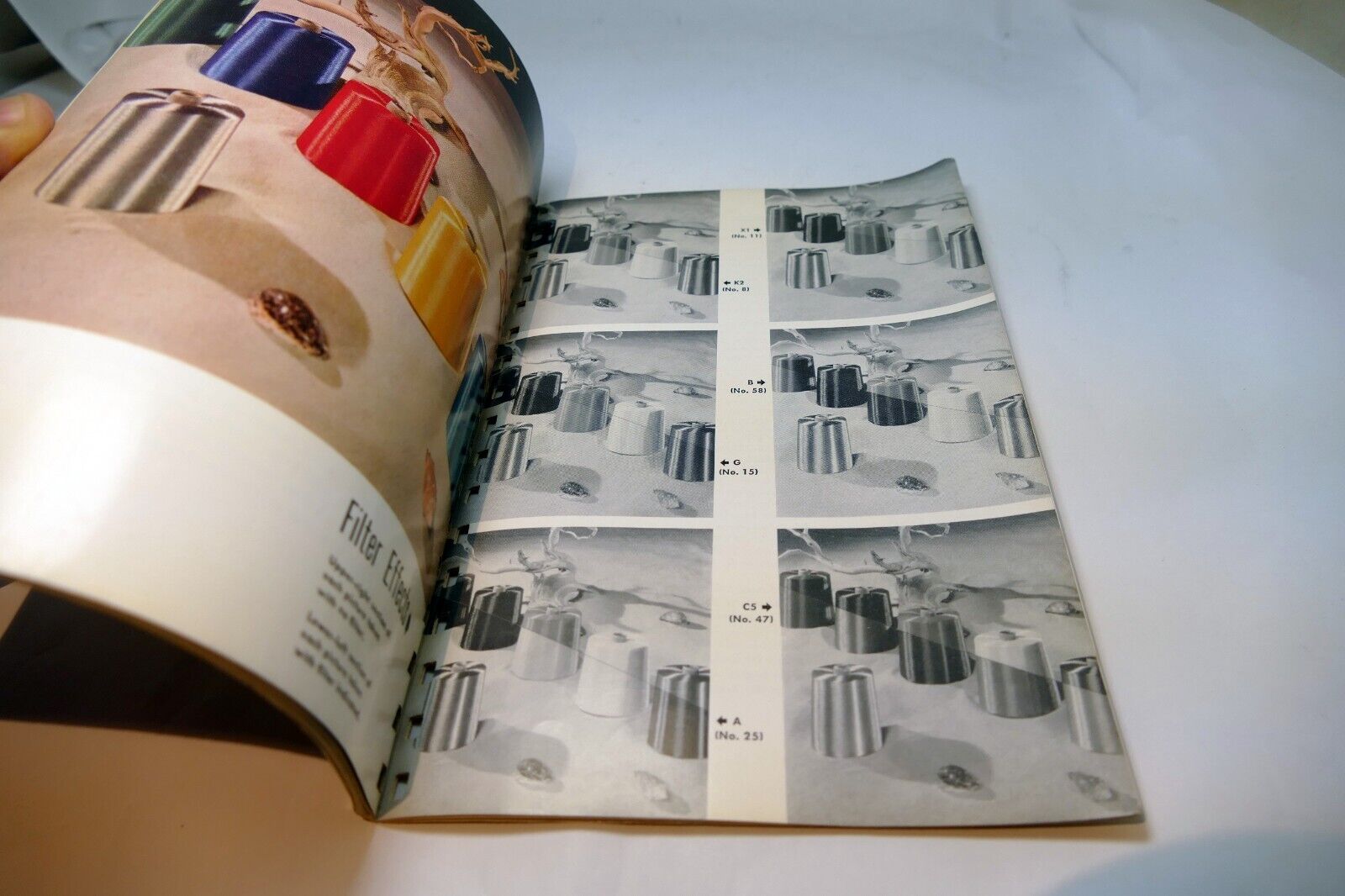 Kodak Pola Screen Filters Sales Brochure Series IV V VI VII VIII 1956 for B&W