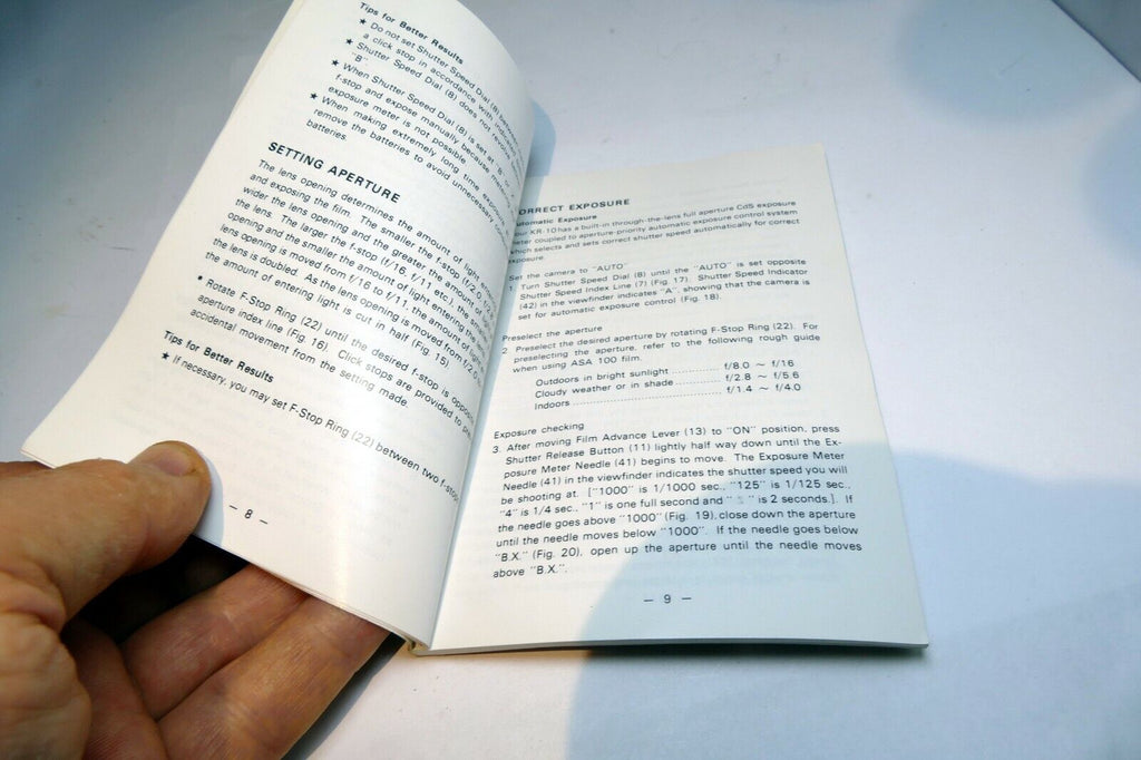 Ricoh KR-10 Camera Guide Instruction Manual English