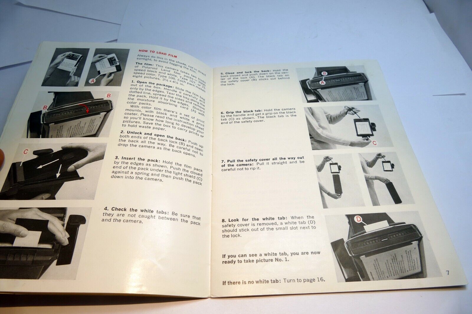 Polaroid Colorpack II  camera Operating Instruction Book Manual Guide