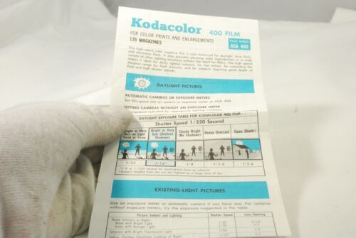 Kodacolor 400 film Manual guide Kodak  7219107