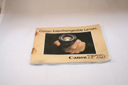 Canon Interchangable Lenses FD System Guide Manual focus list (EN) 5110064