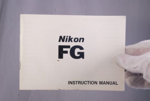 Nikon Camera FG Instruction Manual Black and White early