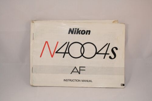 Nikon Camera N4004s AF Instruction Manual (EN) 7214081 owner's guide