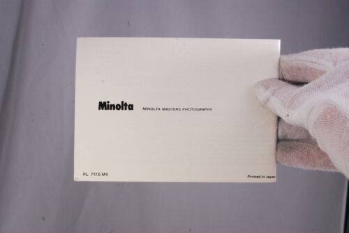 Minolta Rokkor/Rokkor-X Lenses Depth of Field Tables Guide (EN) 7210070