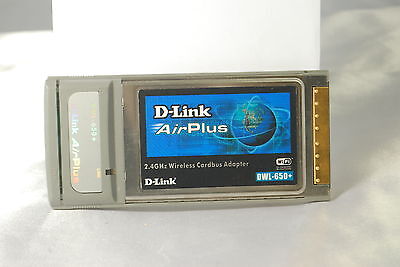 D-Link AirPlus 2.4GHz Wireless CardBus Adapter DWL-650+. Used. Defective.