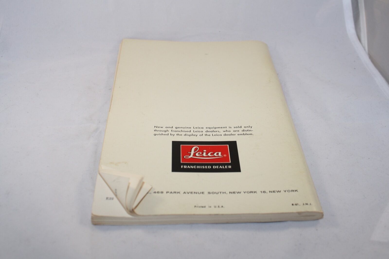 Leica Leicina Catalog No.36 (EN) 6103055 vintage book
