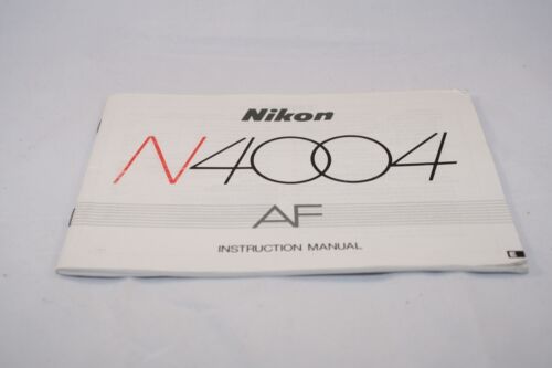 Nikon Camera N4004 AF Instruction Manual (EN) 7116069