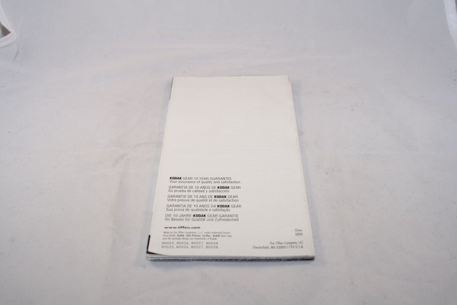 Kodak Lens 80-210mm Zoom Instruction Manual (EN) 6103071