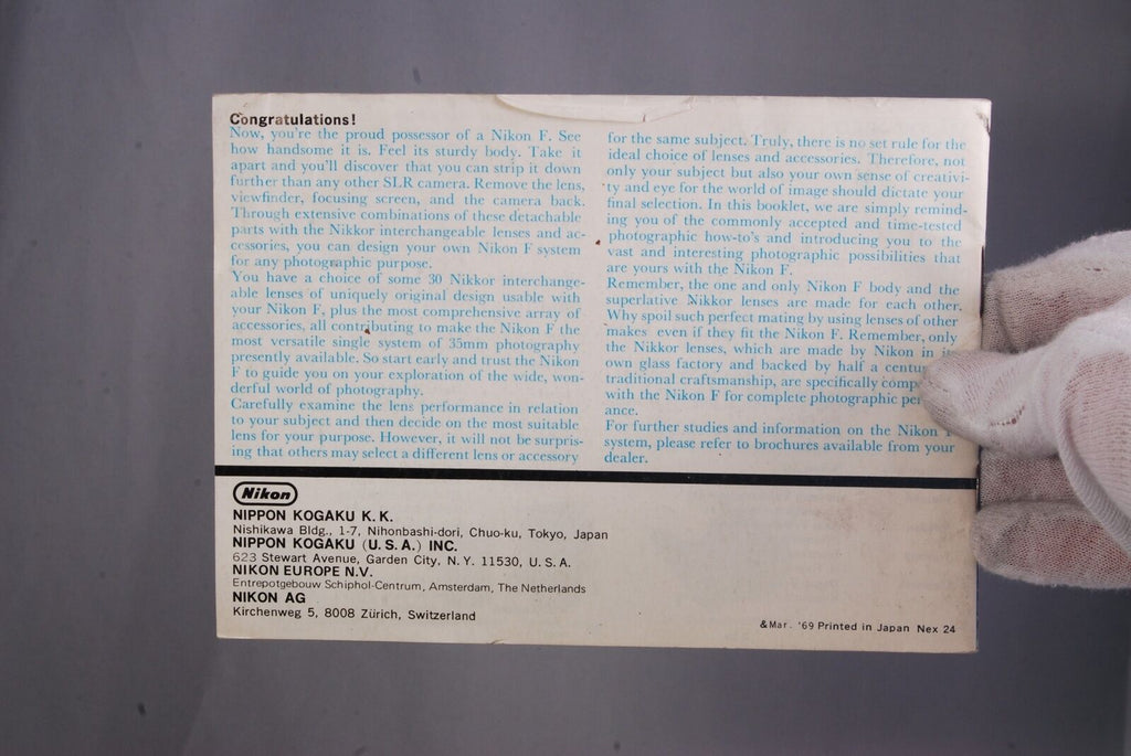 Nikon Photography Guide Manual (EN) 7209039 Wider World System F Photomic