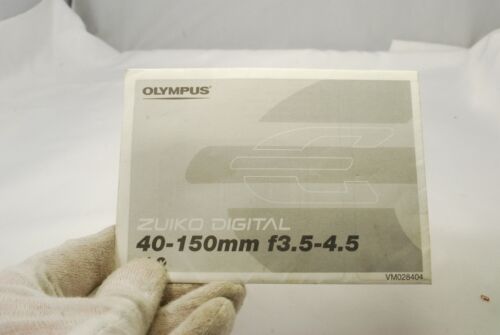 Olympus Digital 40-150mm f3.5-4.5 lens Instraction Manual 7217083