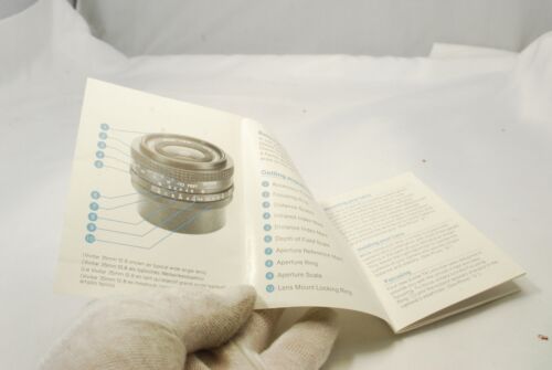 Vivitar TX Wide Angle Lens Owner's Manual (interchangeable mount)