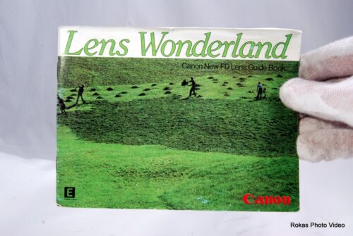 Canon Lens Wonderland system brochure booklet Guide Genuine (EN) AE-1 FD