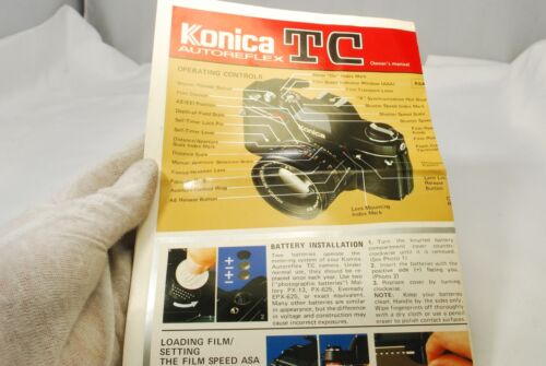 Konica Autoreflex TC camera  brochure accessory list catalog 7217033