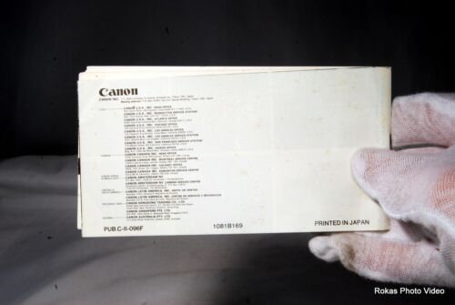 Canon Lens Zoom FD System Guide (EN) Brochure List