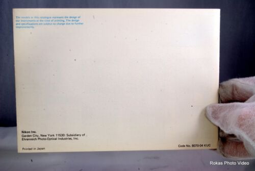 Nikon Close-up Equipement Brochure Guide (EN) micro lens brochure