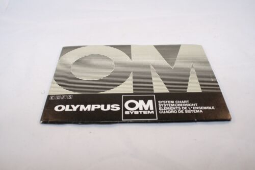 Olympus OM System Chart Instrucion Guide List Accessory (EN) F S German Francais