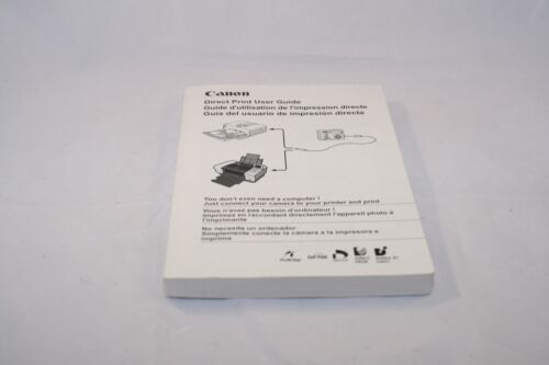 Canon Direct Print User Guide EN 7117024 instruction manual Espanol Francais