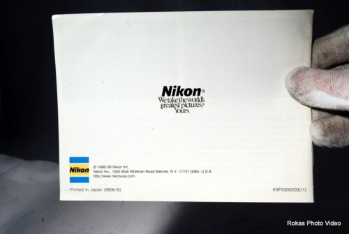 Nikon Camera N60/ N60QD Photo Guide system brochure booklet Genuine (EN)