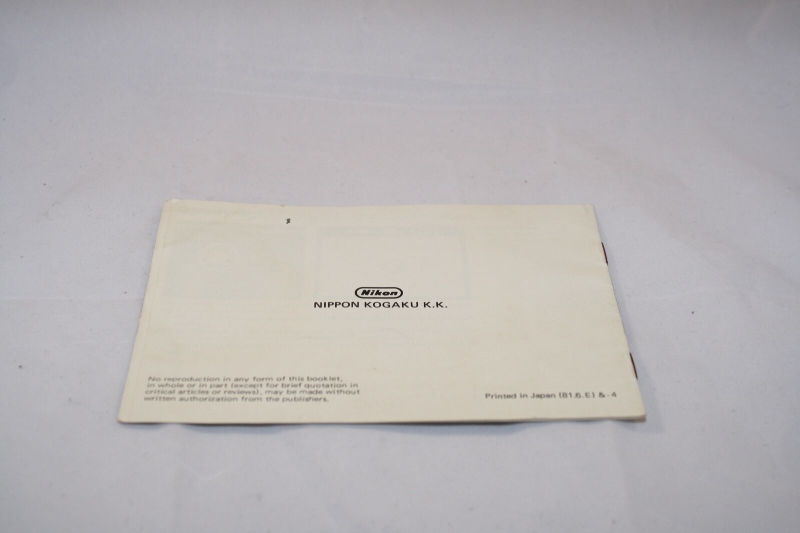 Nikon TTL Flash Sensor Cord SC-12 Insturction Manual (EN) 7116053