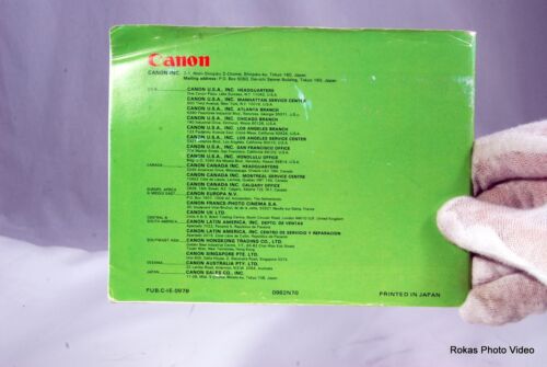 Canon Lens Wonderland system brochure booklet Guide Genuine (EN) AE-1 FD