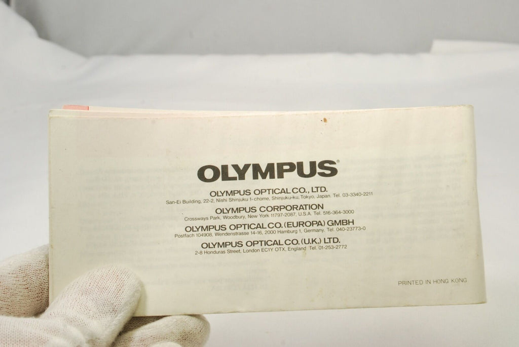 Olympus Stylus infinity Instructions (EN, FR) english francais