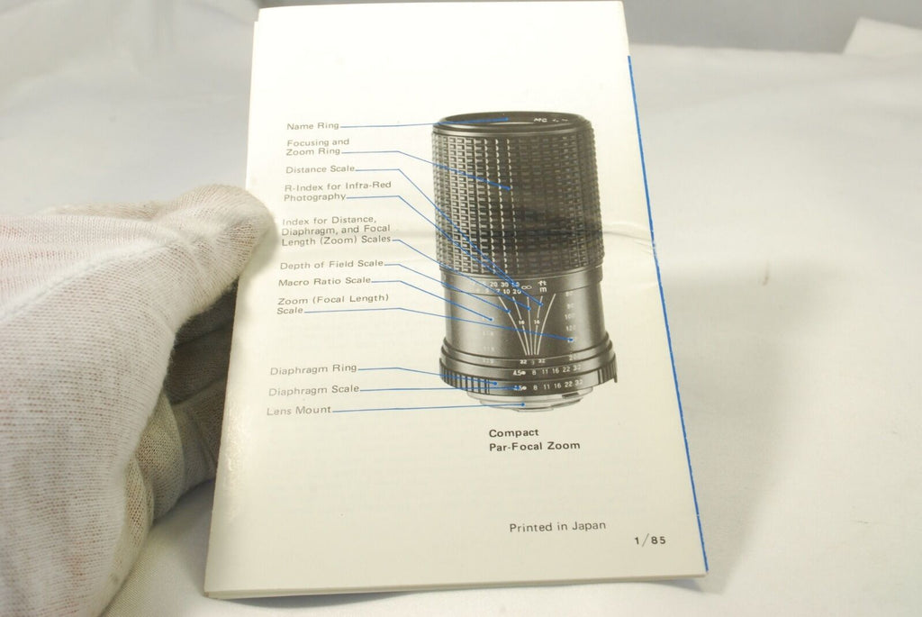 Promaster MC 28-80mm 28mm f2.8 135mm Lenses Instruction Booklet Guide 7219068