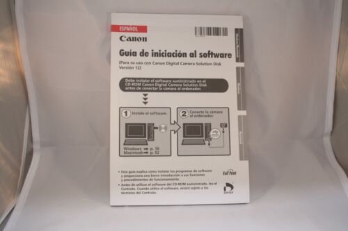 Canon Camera Software Instruction Guide de Inicaicion (SP) 7214029 ESpanol