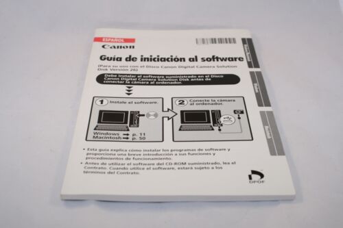 Canon Software Starter Guide (SP) Espanol Guia de iniciacion Al Software Ver 26