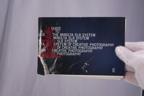 Minolta A Guide To Minolta SLR System X MD lenes flashes (EN) 7210065 1980's