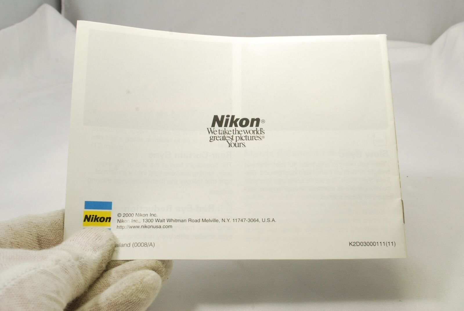 Nikon N65/ N65QD camera Photo Guide  system accessory catalog 7217022, 7217023