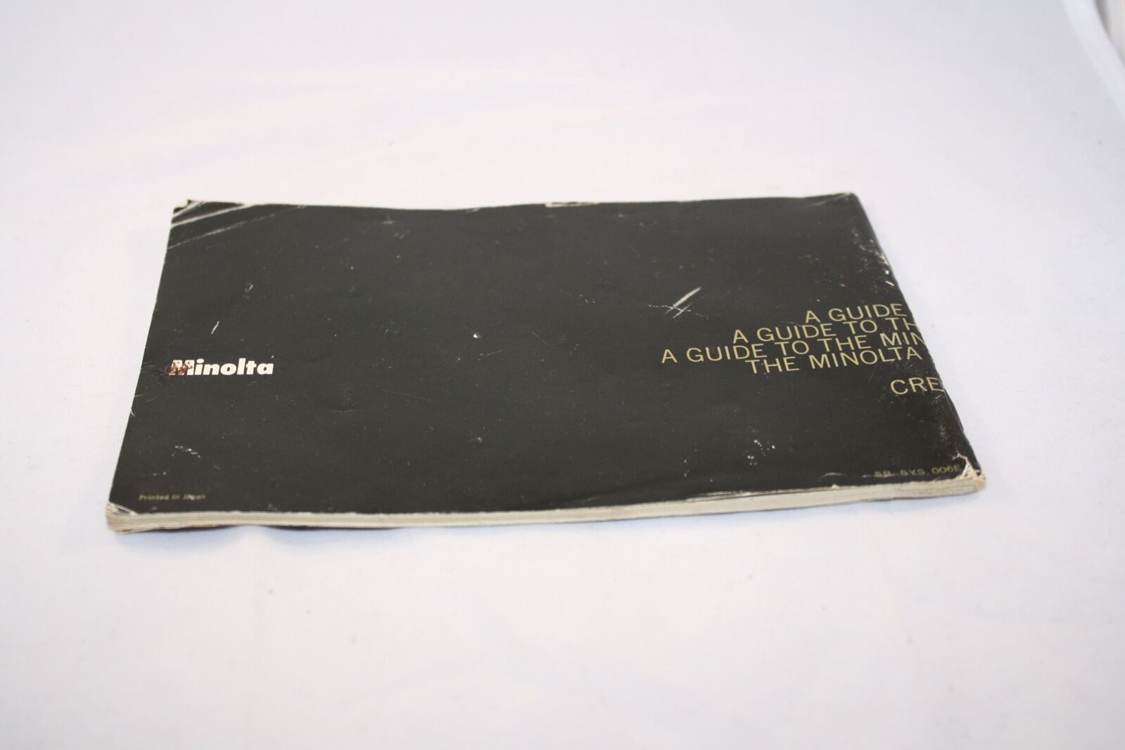 Minolta A Guide to Minolta SR Camera System Photography Manual (EN) 6103002