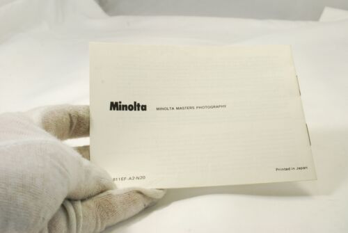 Minolta Celtic Lenses Depth-of-field Tables Catalogue 7219084