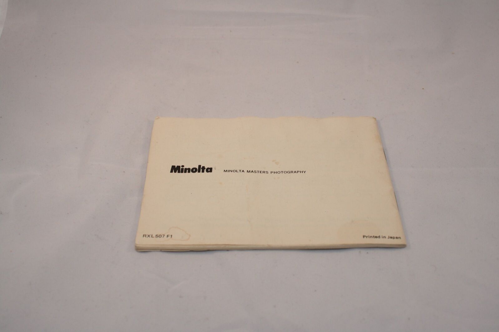 Minolta MC MD Rokkor-X Lenses Depth-Of-Field Chart Guide (EN) 5110002