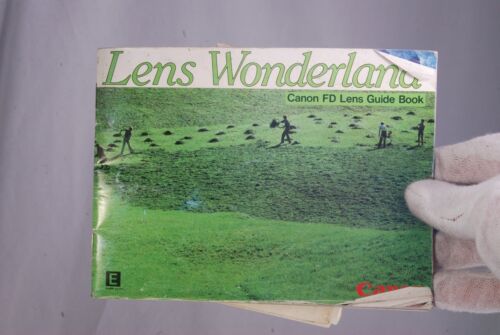 Canon Lens Wonderland FD Lens Guide Book Booklet list (EN) 7210030