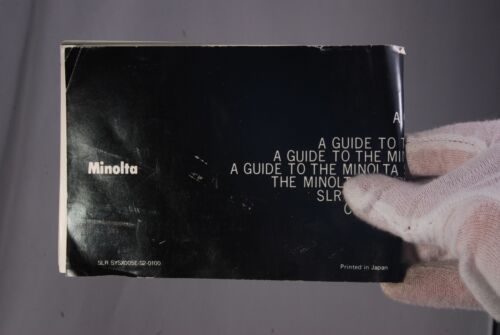 Minolta A Guide To Minolta SLR System X MD lenes flashes (EN) 7210065 1980's